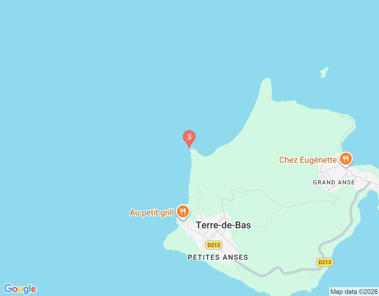 Mapa da localização de Pointe du Gouvernail