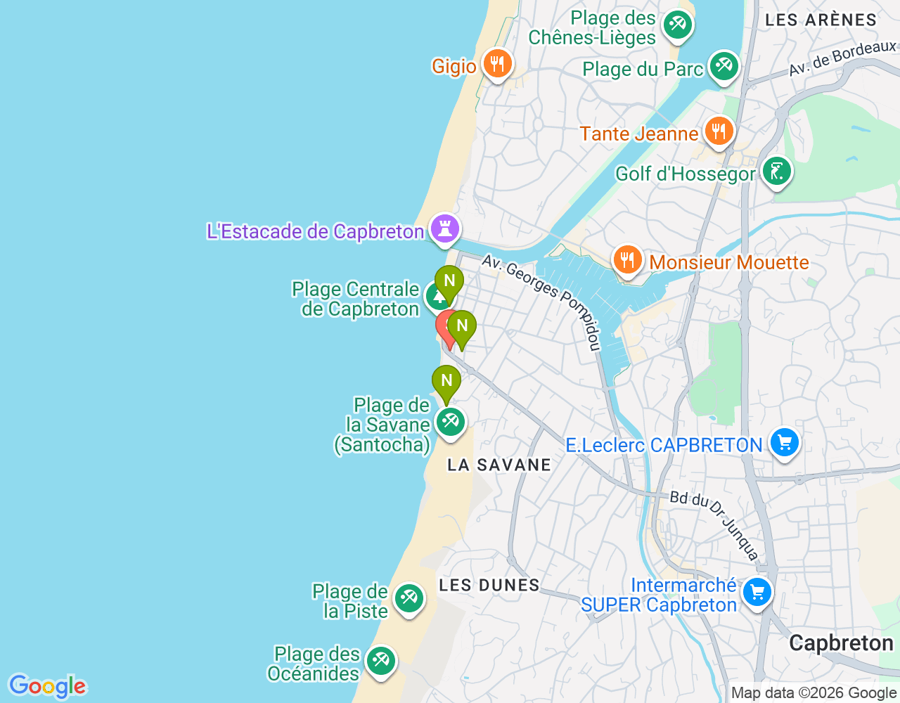Mapa de ubicación de Prévent Surf Cool