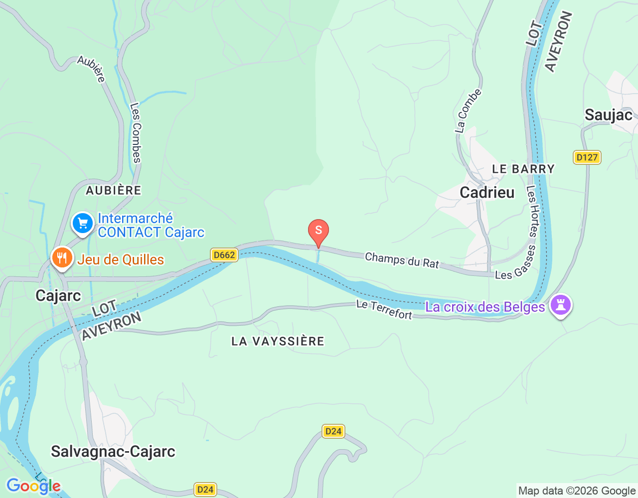 Mapa da localização de Résurgence de la Landenouse