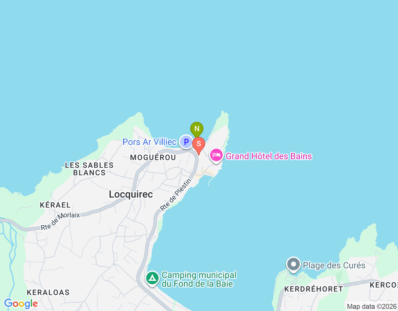 Standortkarte von Surfplaya