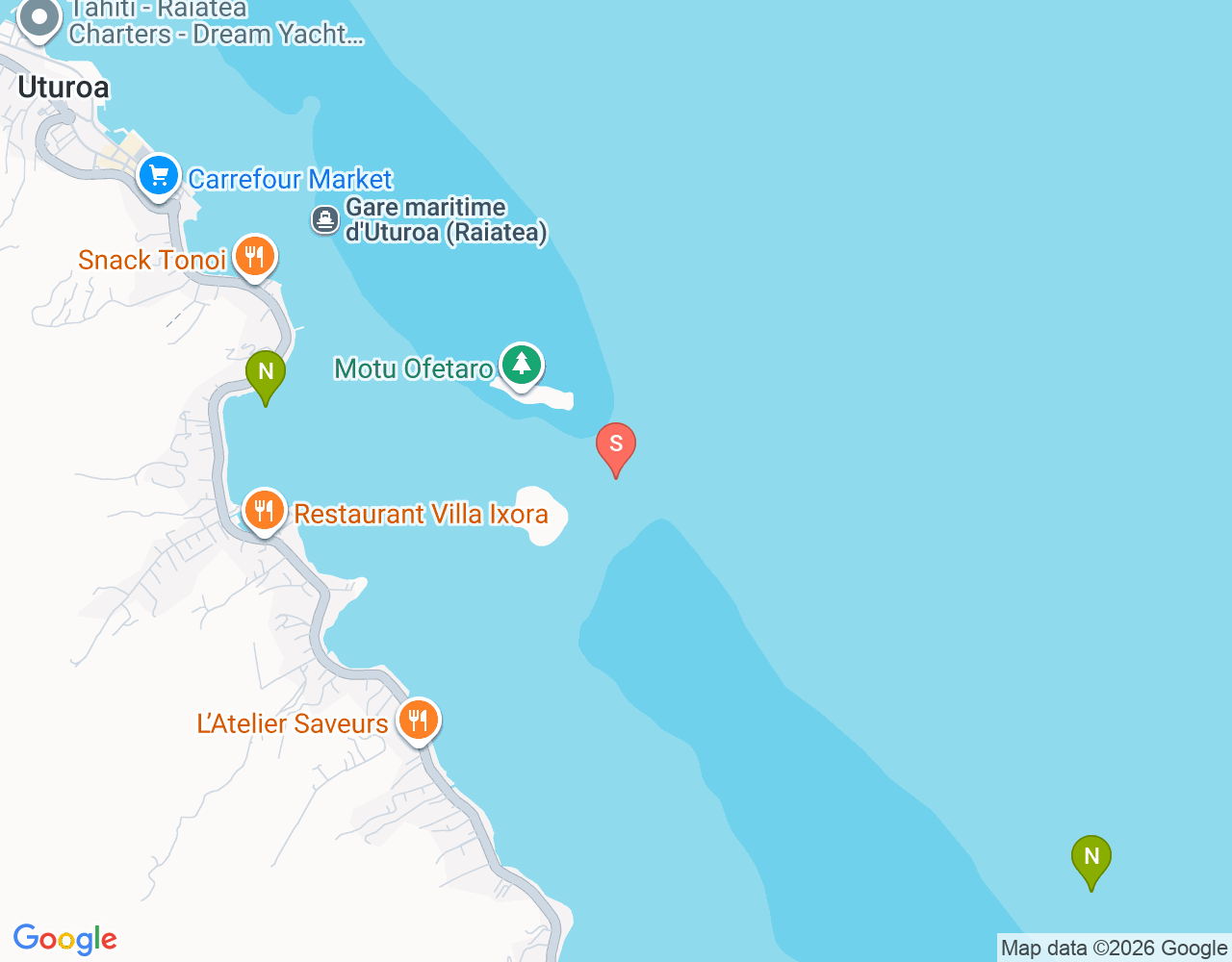 Mapa da localização de Te Ava Piti