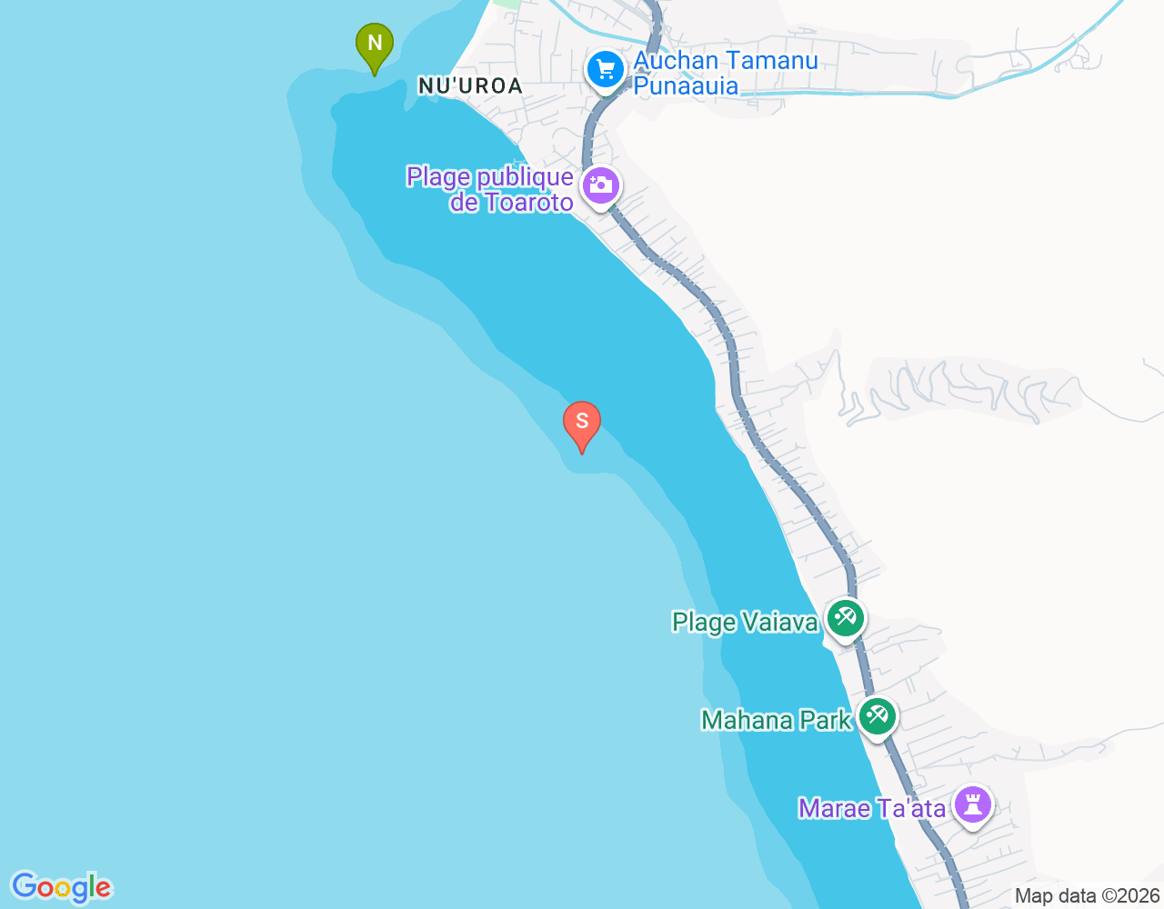 Mapa da localização de Temaruata