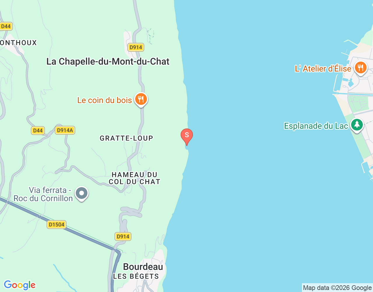 Mapa da localização de Tête de la vache