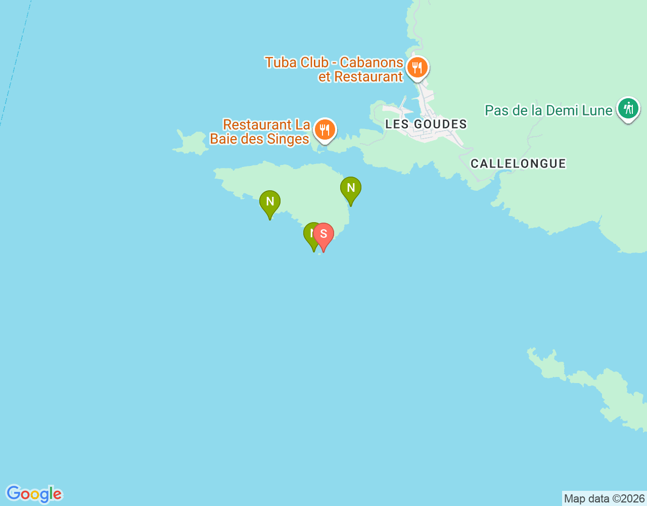 Mapa da localização de Tombant des Pharillons