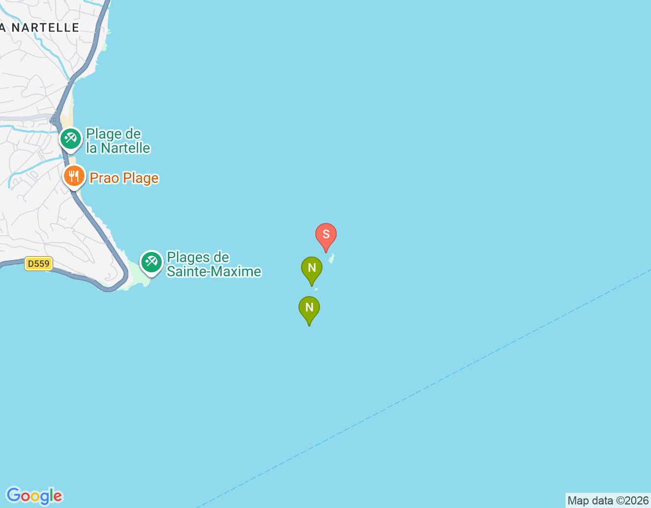 Mapa da localização de Tombant des Sardinaux