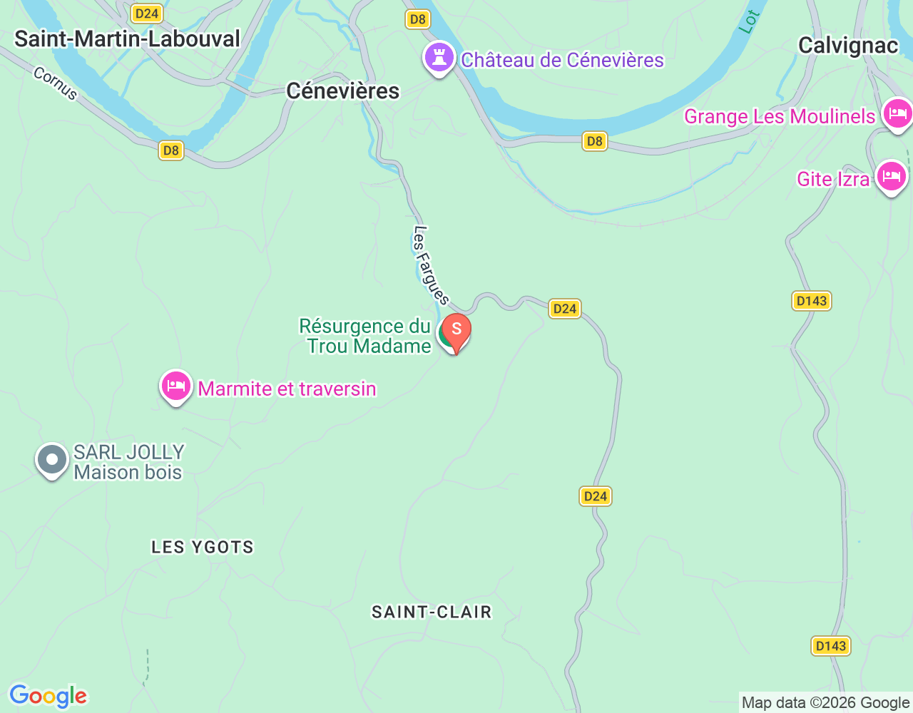 Mapa da localização de Trou Madame