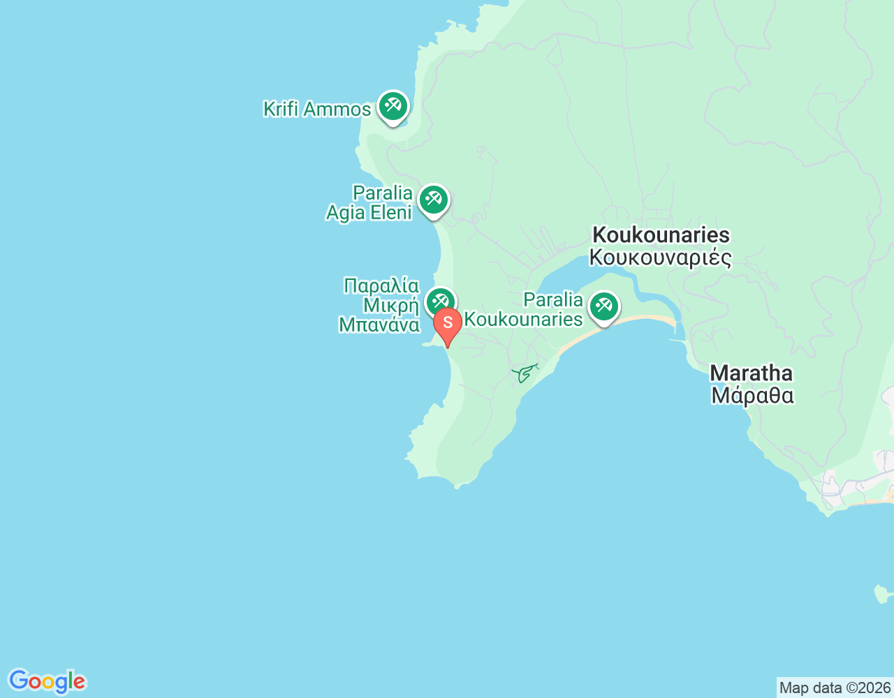 Mapa da localização de Banana Water Sports