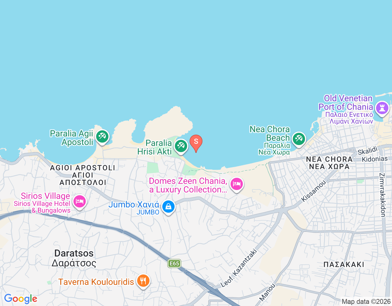 Mapa da localização de Golden Beach