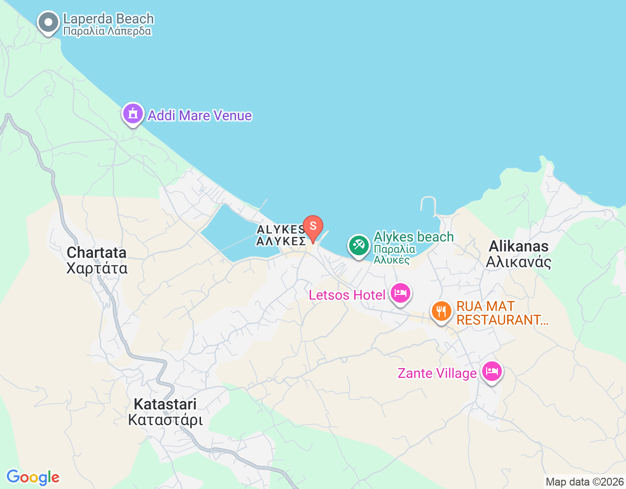 Mapa da localização de Paddle Surf Zante