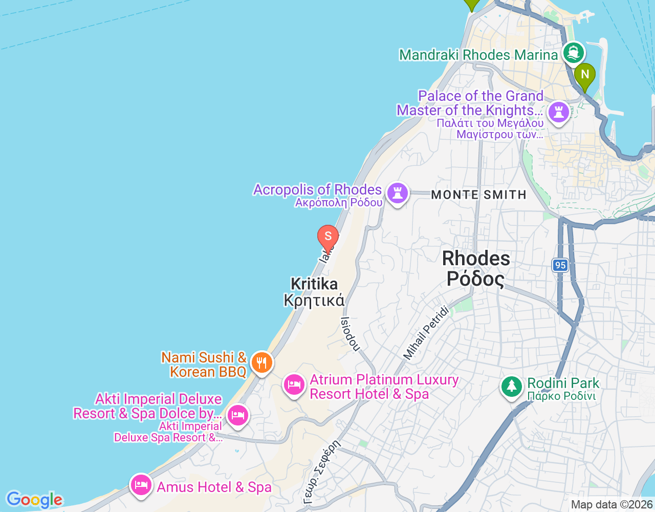 Mapa de ubicación de The Waterhoppers