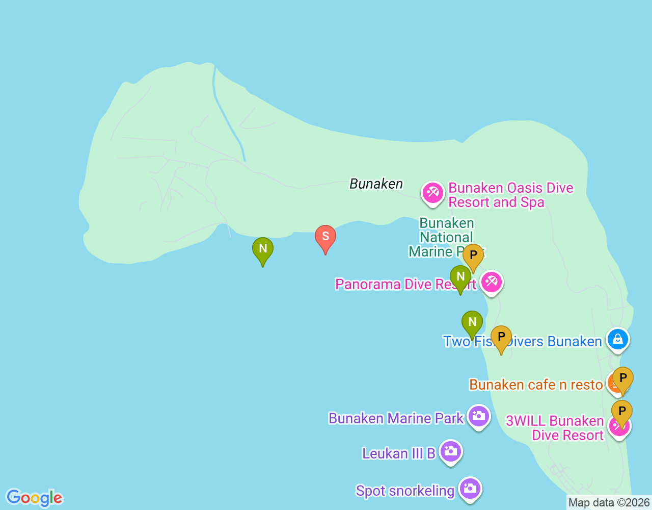Mapa da localização de Alung banua