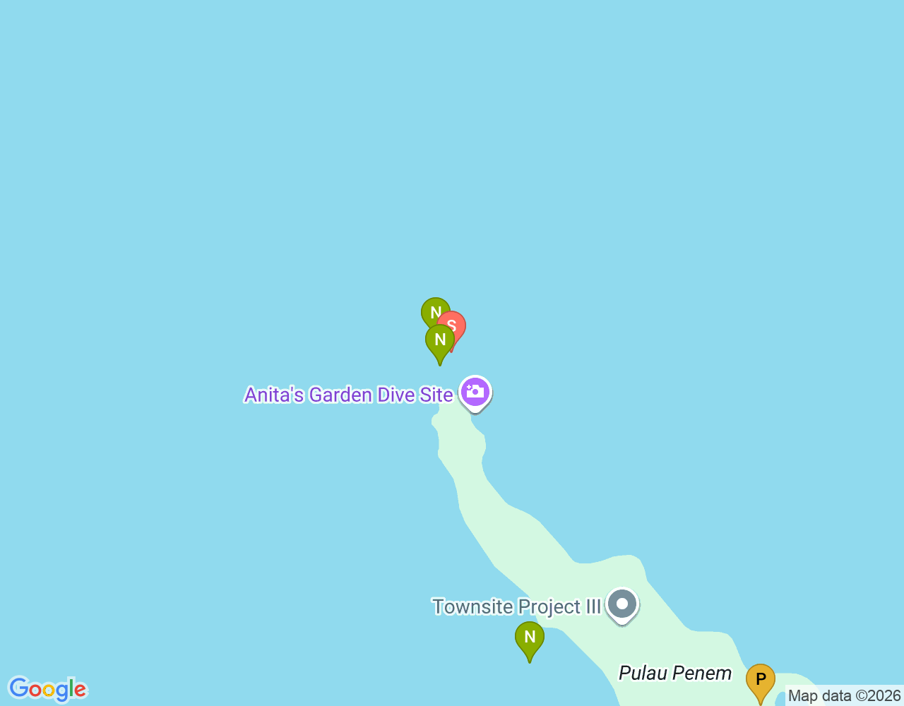 Mapa de ubicación de Barracuda East