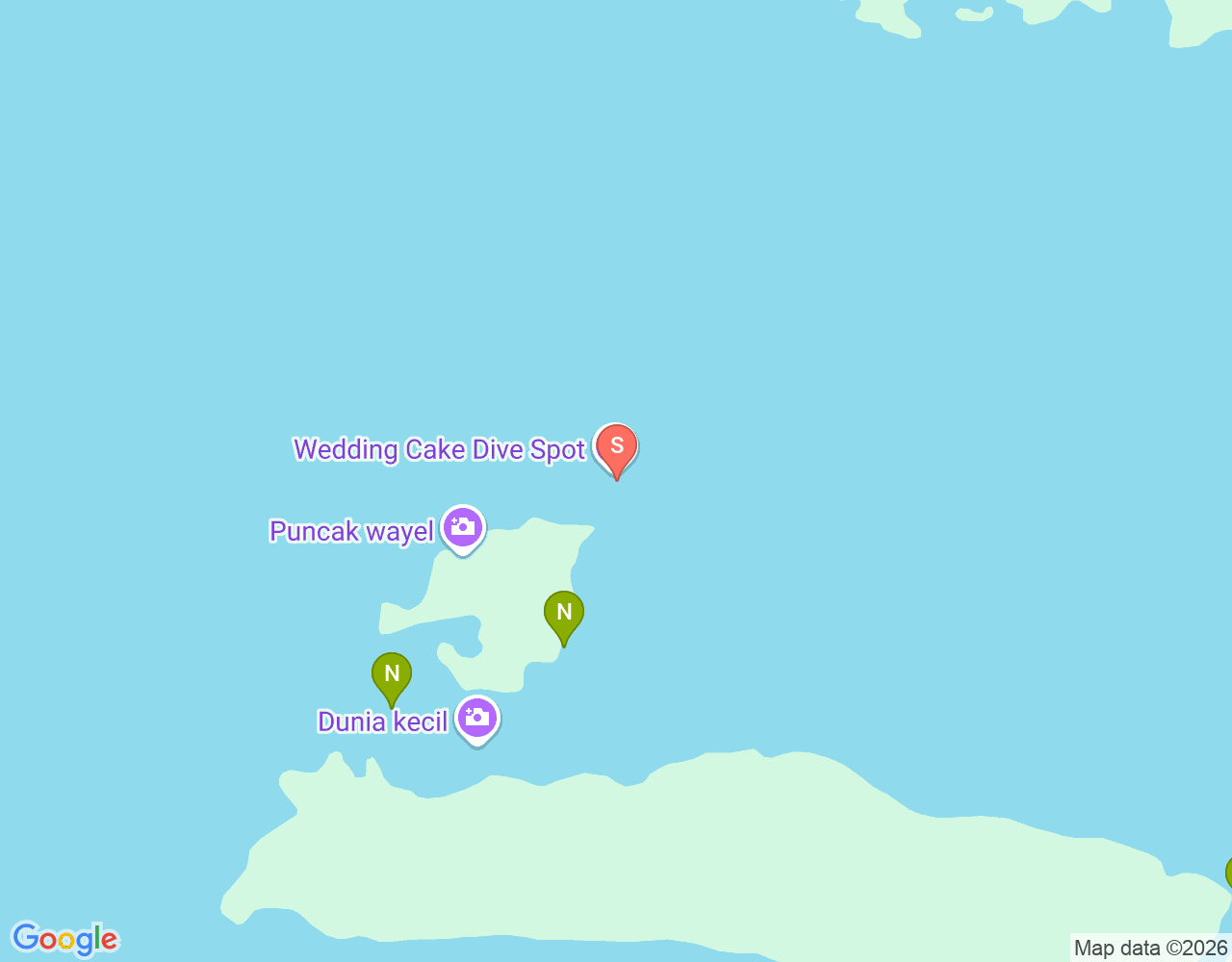 Mapa de ubicación de Barracuda Rock