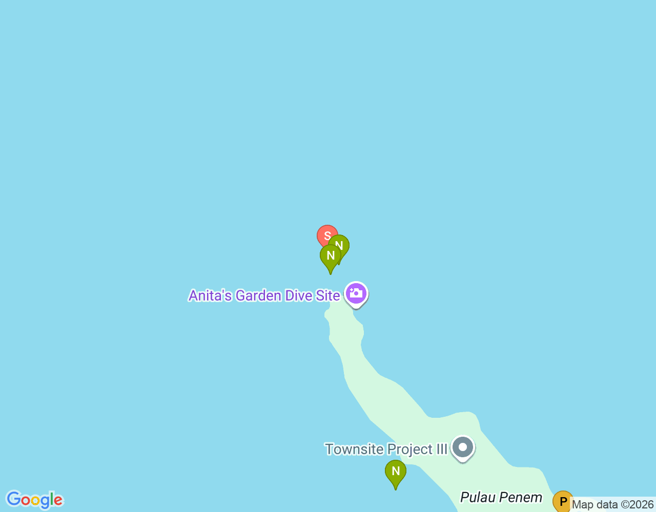 Mapa de ubicación de Barracuda West
