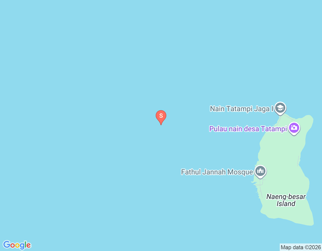 Mapa de ubicación de Batu Kapal