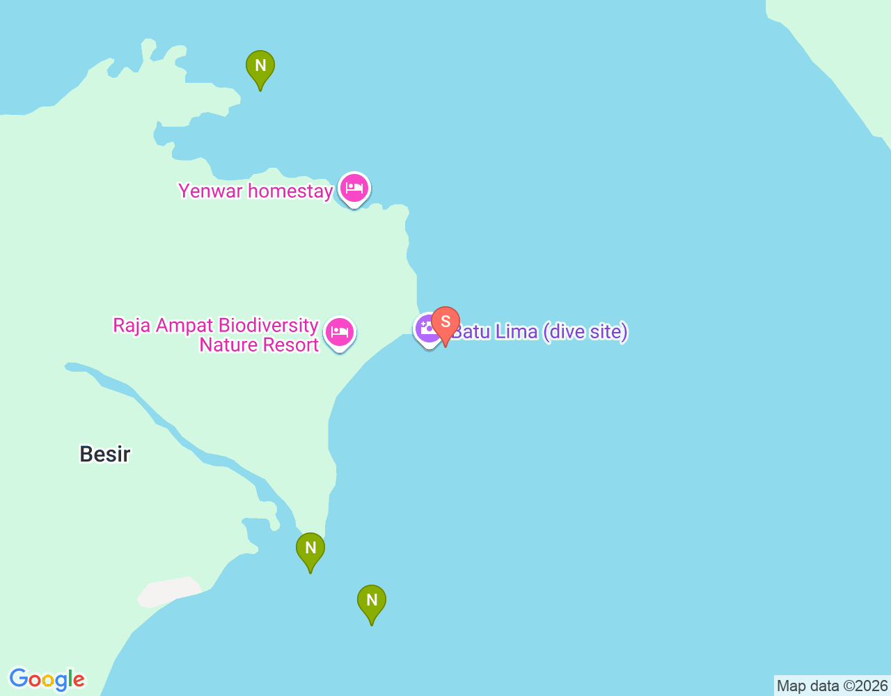 Mapa da localização de Batu Lima