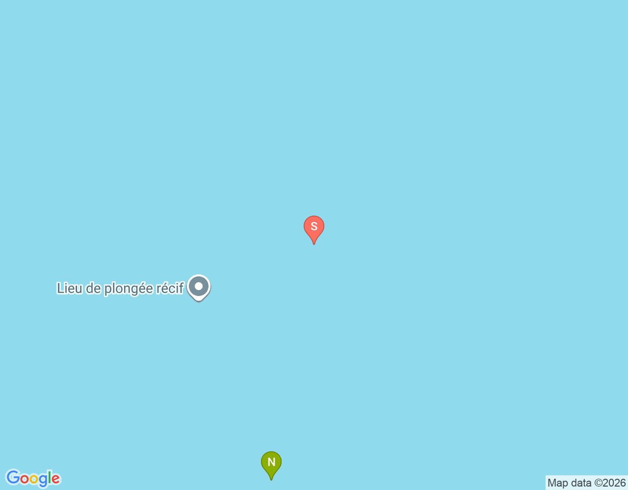 Mapa da localização de Baulu Reef