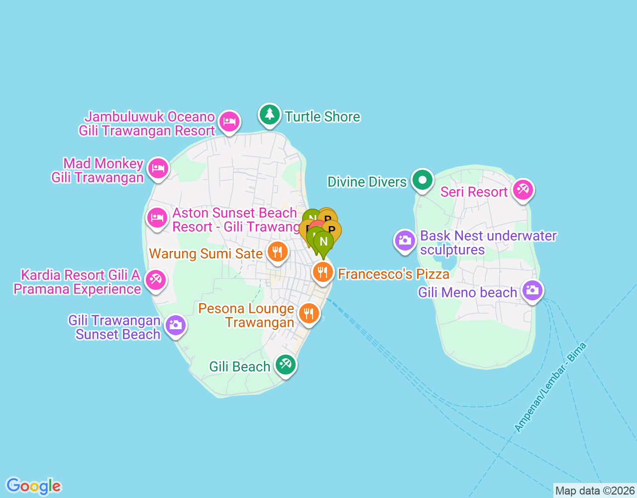 Mapa da localização de Big Bubble Dive
