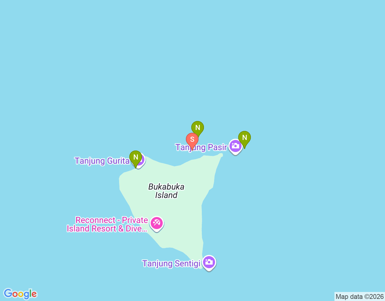 Mapa de ubicación de Bima Sakti 3