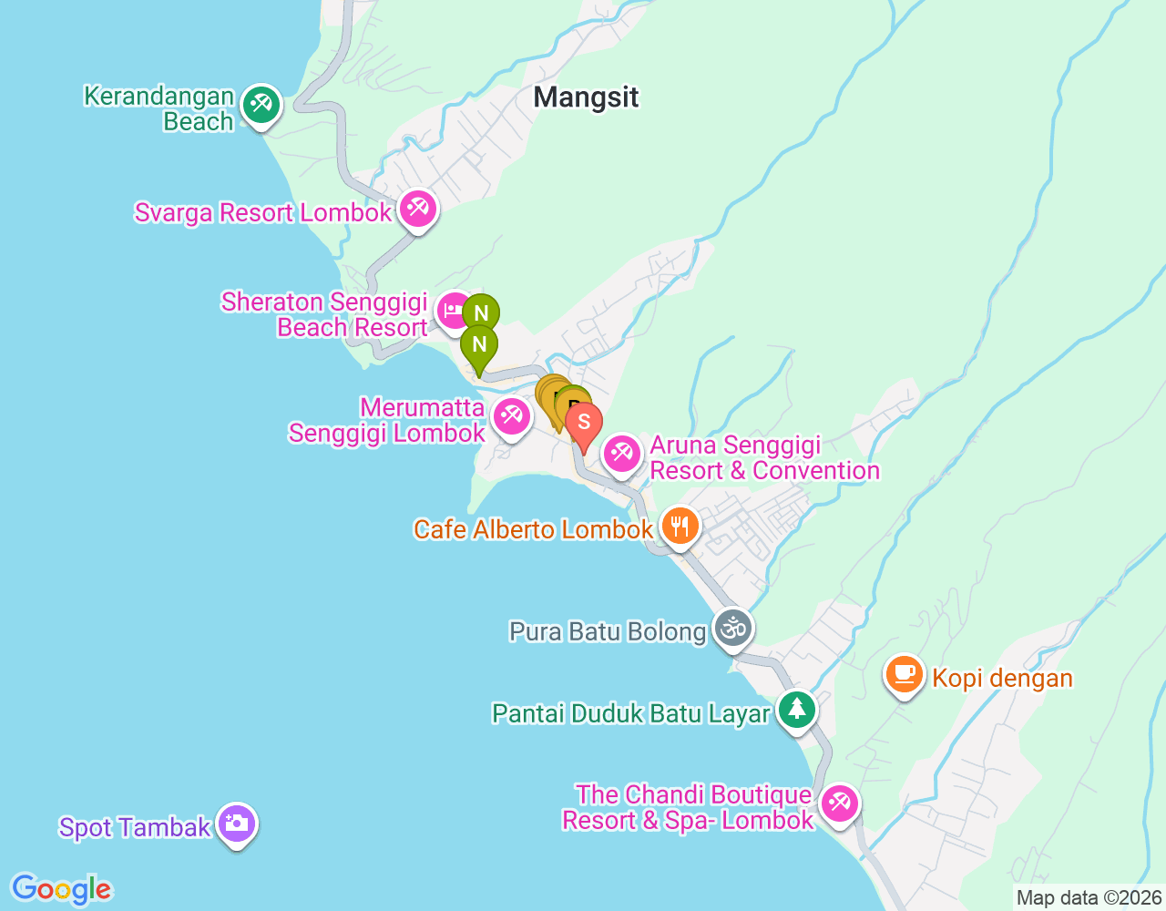 Mapa da localização de Blue Coral Diving