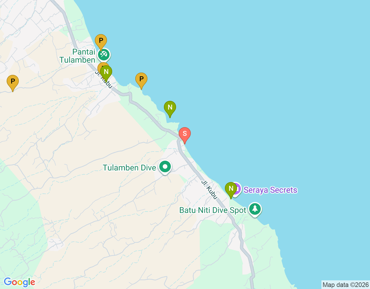 Mapa da localização de Blue Hill Dive Site