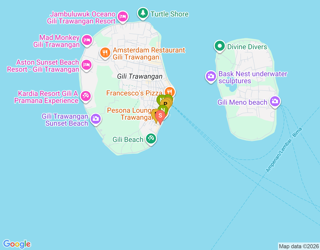 Buddha Dive location map