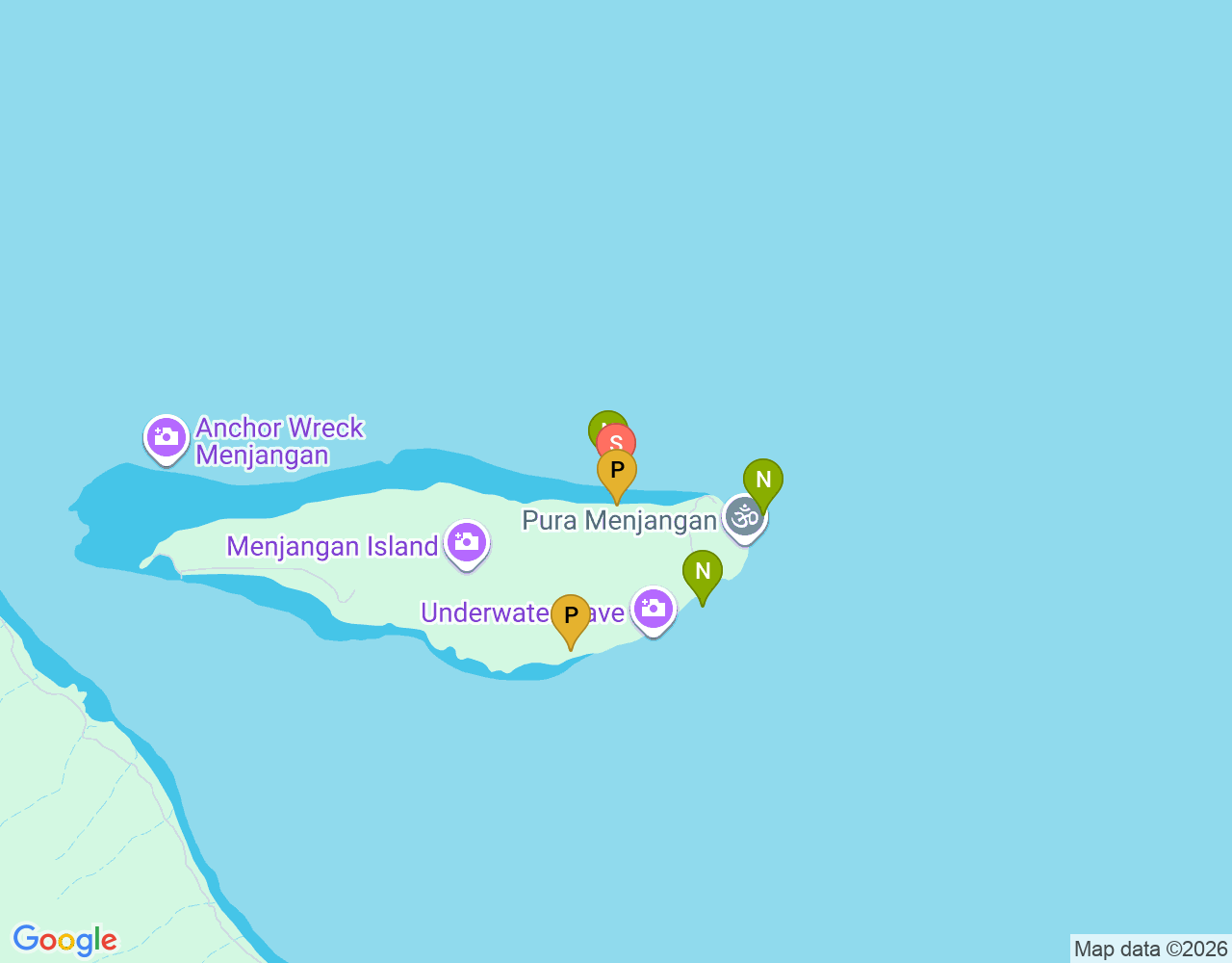 Mapa da localização de Coral Garden