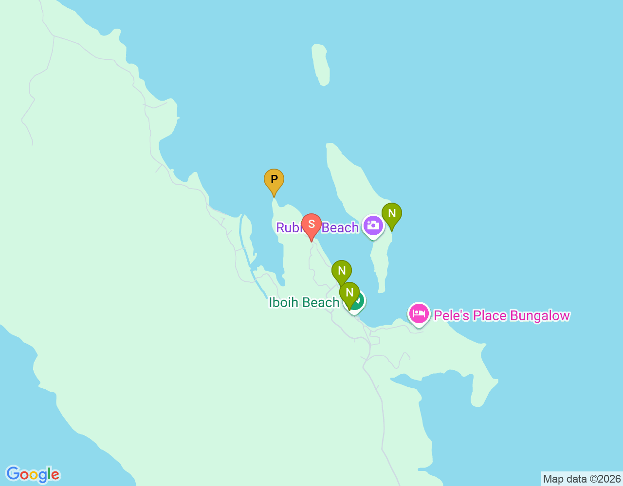 Mapa de ubicación de Coral Reef