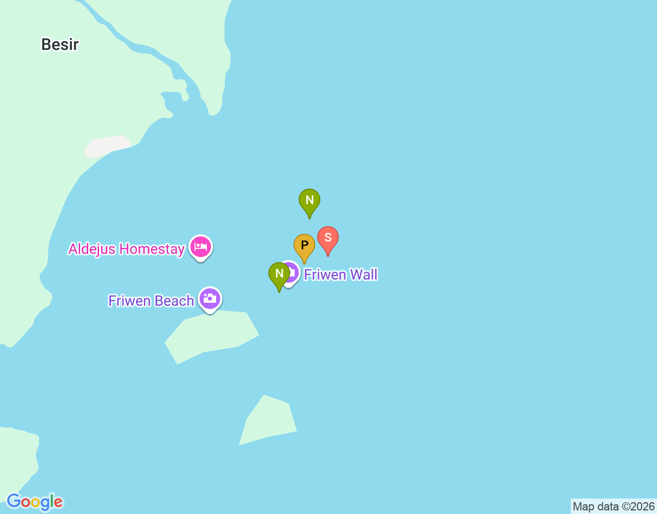 Mapa da localização de Friwen Laut