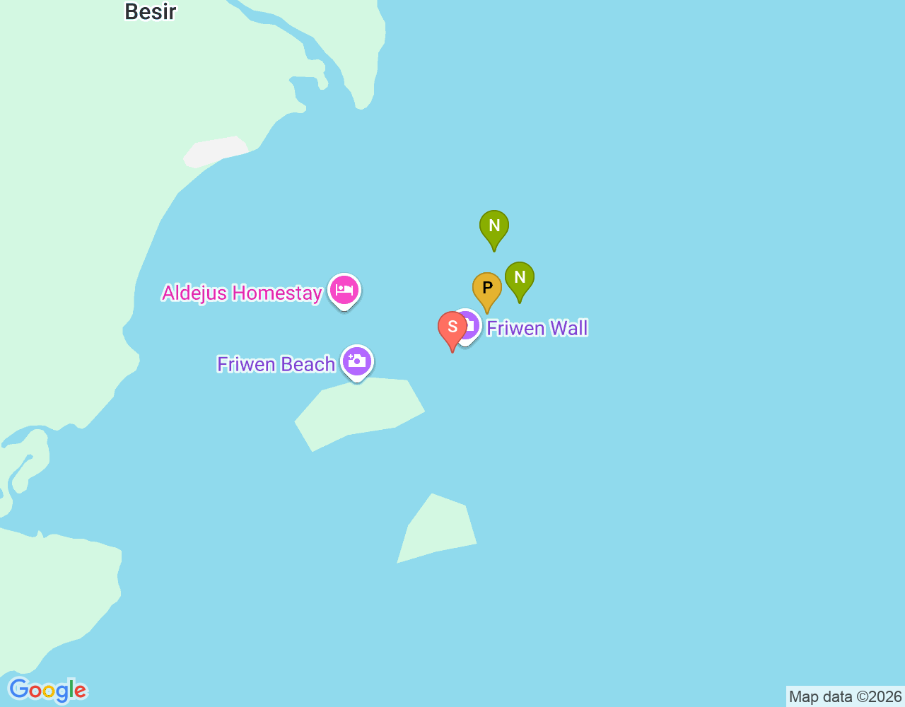 Mapa da localização de Friwen Wall