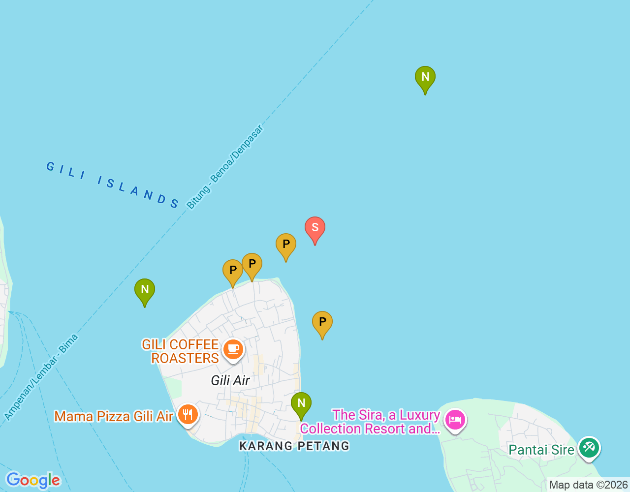Mapa da localização de Frog Fish Point
