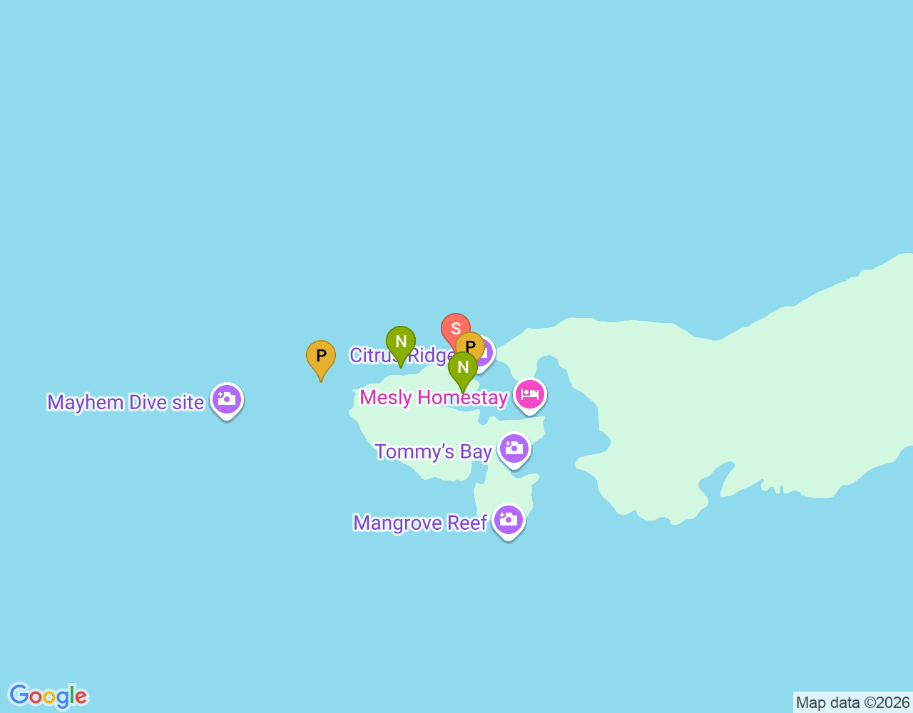 Mapa da localização de Gam Ridge