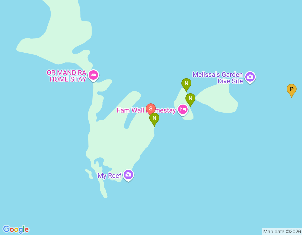 Harto's Reef location map