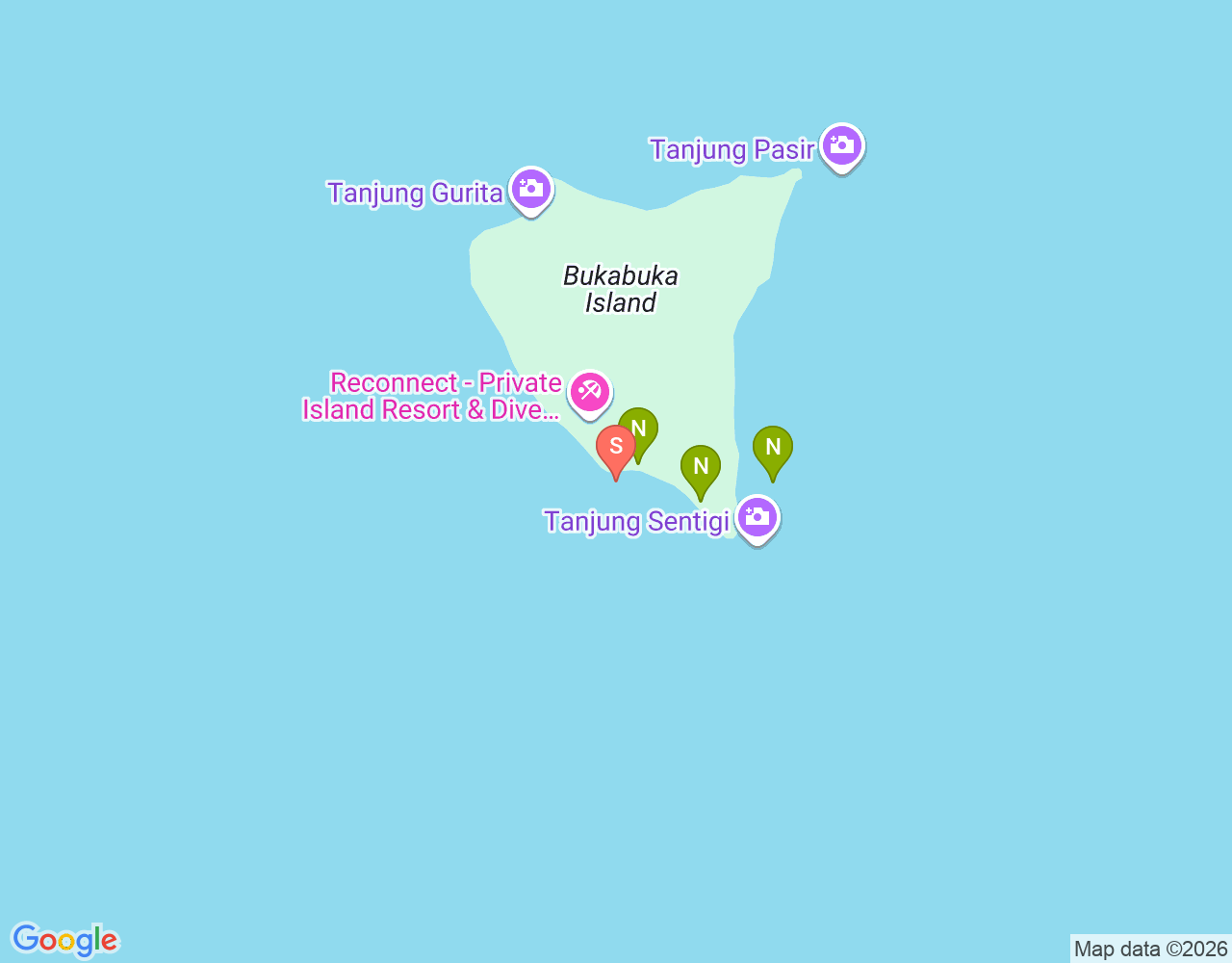 Mapa da localização de House Reef
