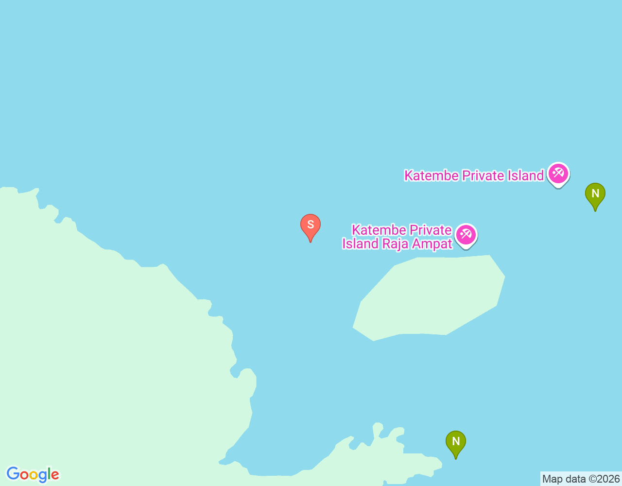 Mapa da localização de Kakatua Reef