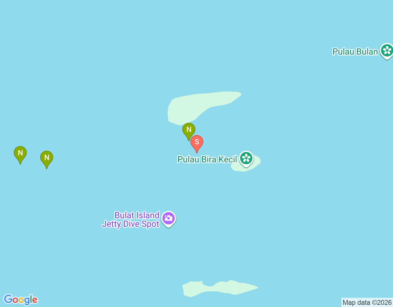 Mapa da localização de Kaliage Kecil Selatan
