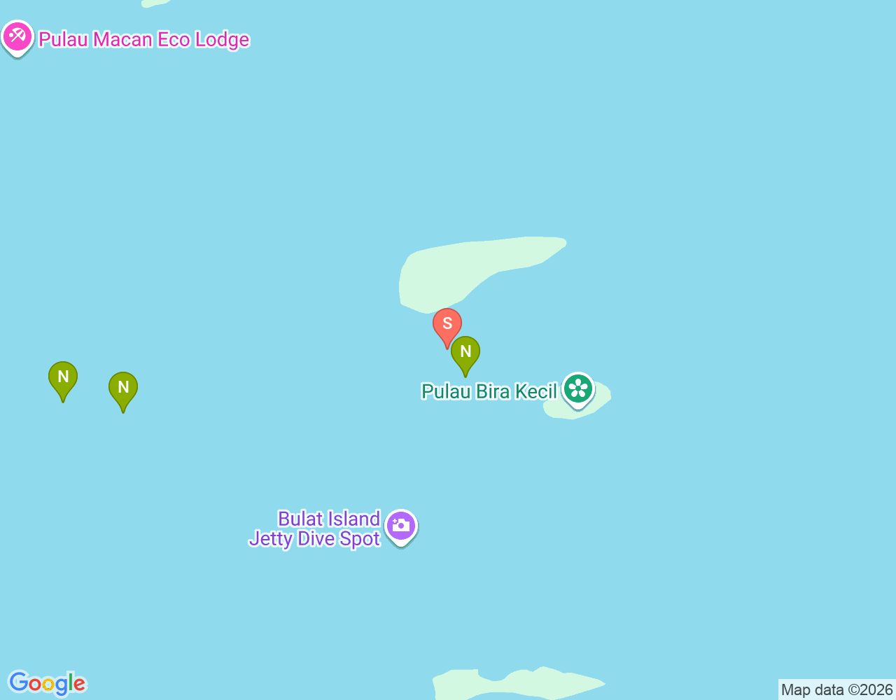 Mapa da localização de Kaliage Kecil Utara