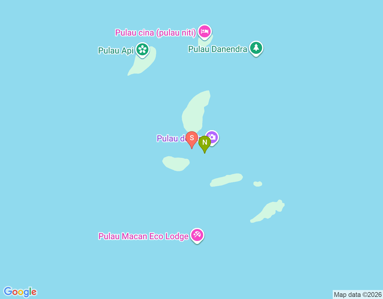 Mapa da localização de Leon's Bikini Bottom