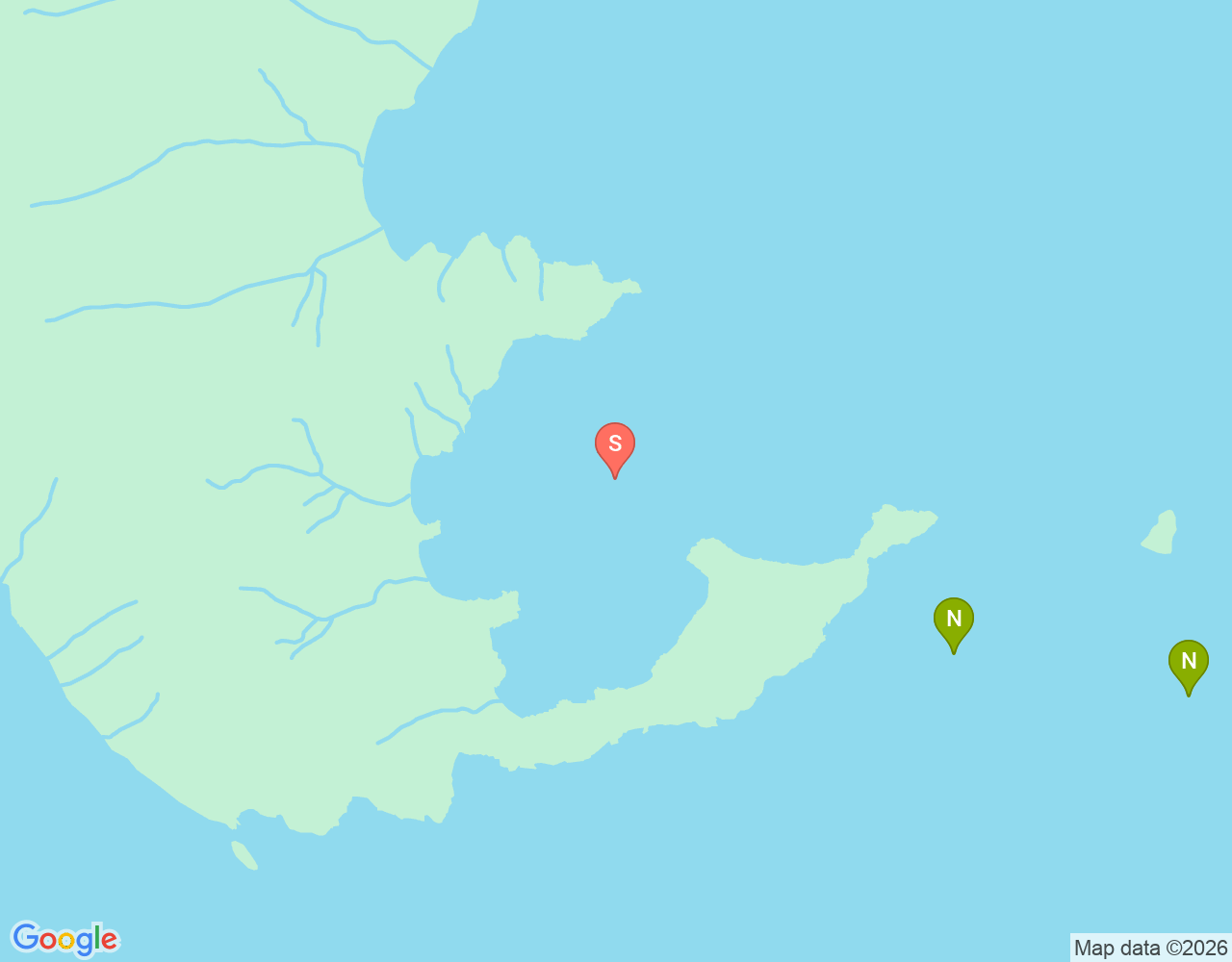 Mapa da localização de Loh Sera dive site