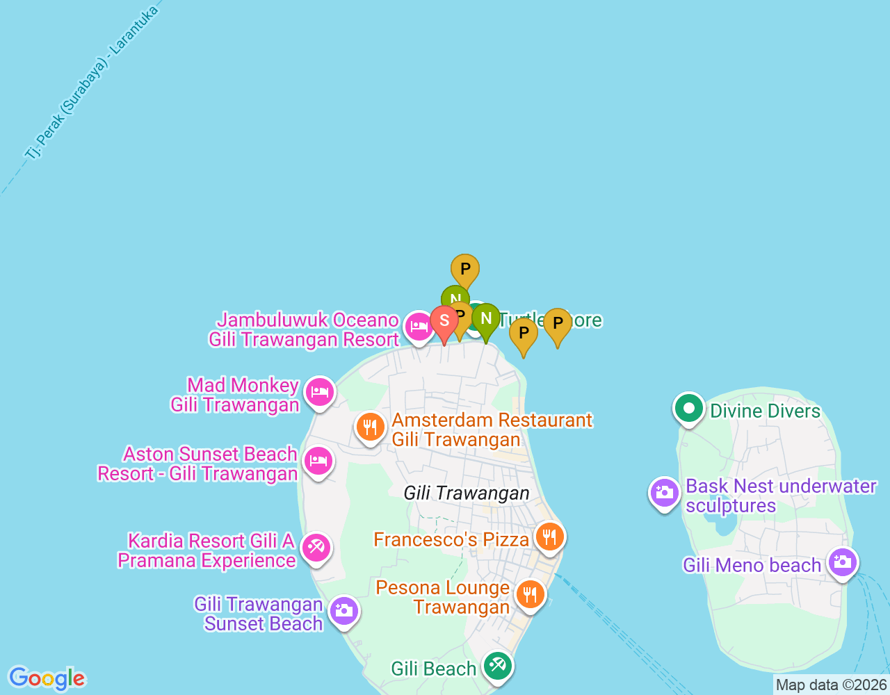 Mapa da localização de Lutwala Dive