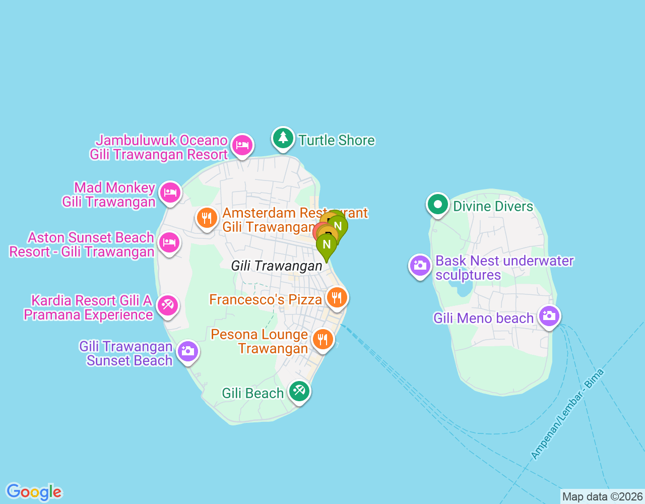 Mapa da localização de Mango Dive