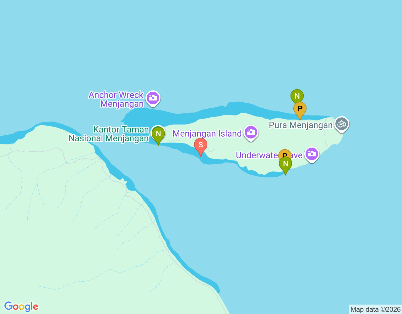 Mapa da localização de Mangrove Point