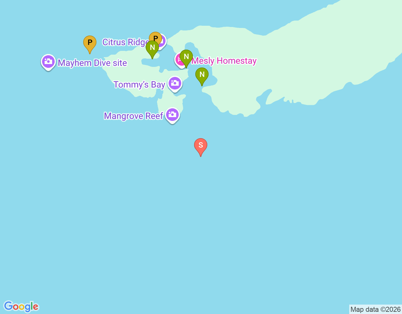 Mangrove location map