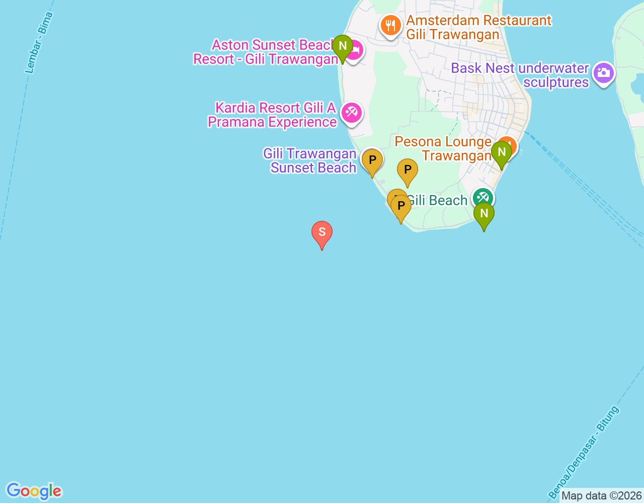Manta Point location map
