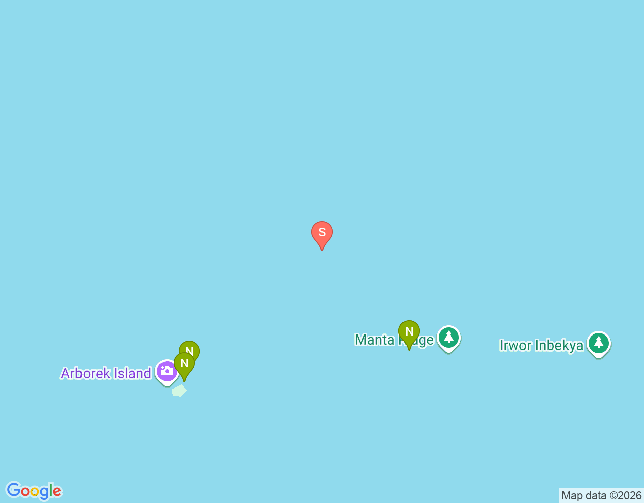Manta Sandy location map