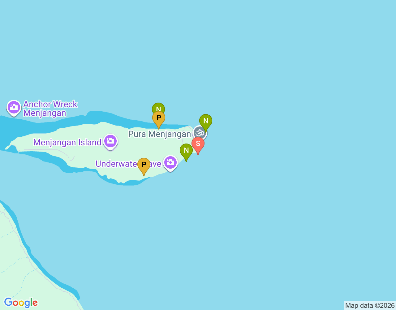 Mapa da localização de Menjangan - Pos 2
