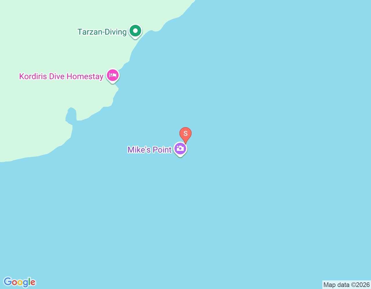 Mapa da localização de Mike's Point