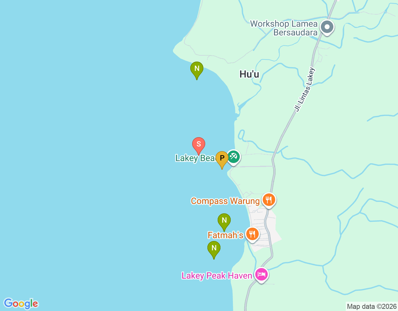 Mapa da localização de Nungas
