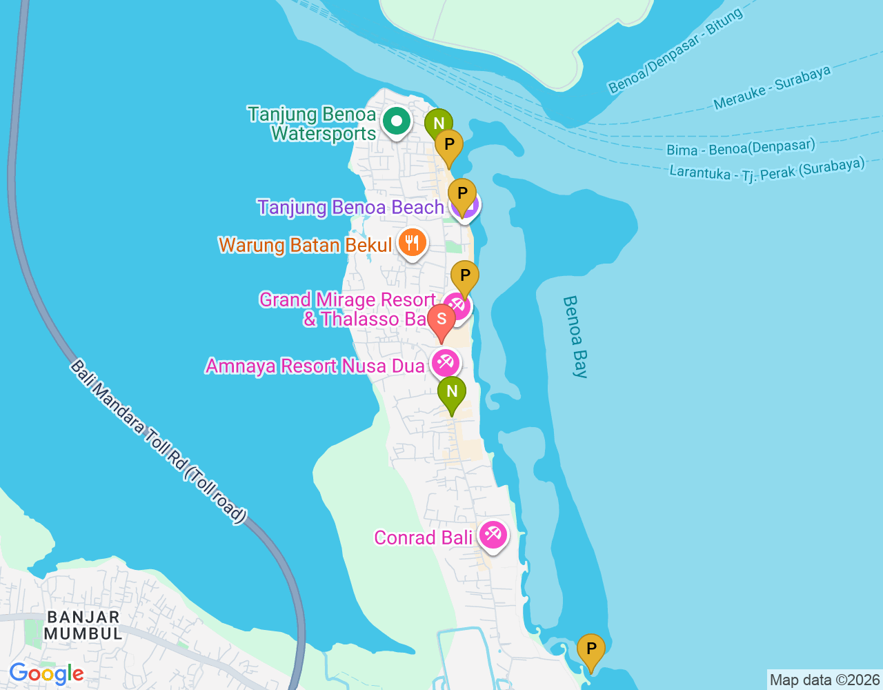 Mapa da localização de PADI Hammerhead Bali Dive
