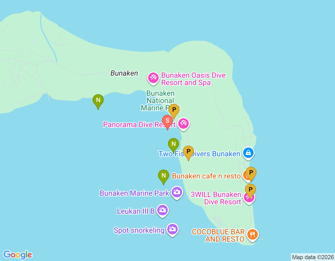 Mapa da localização de Panorama